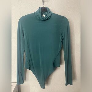 Lululemon Teal Long Sleeve Bodysuit NWOT